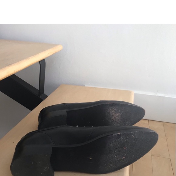 ANINE BING Channing Black Leather Oxfords Sz 38 - Picture 3 of 11